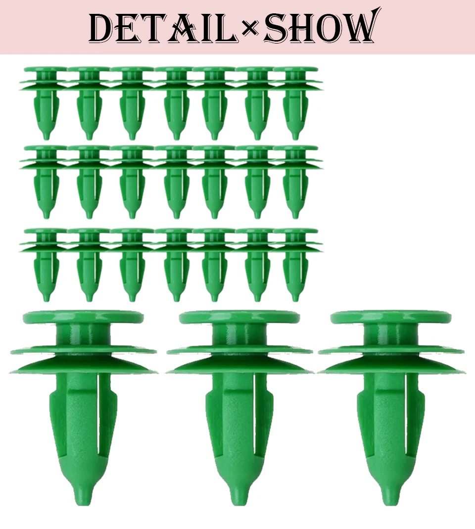 100 stücke Auto Tür Panel Trim Kunststoff Stoßstange Befestigungen Clips Für Ford Chrysler WJ Jeep Wrangler TJ Grand Cherokee Ersatz Clip – Detail 5