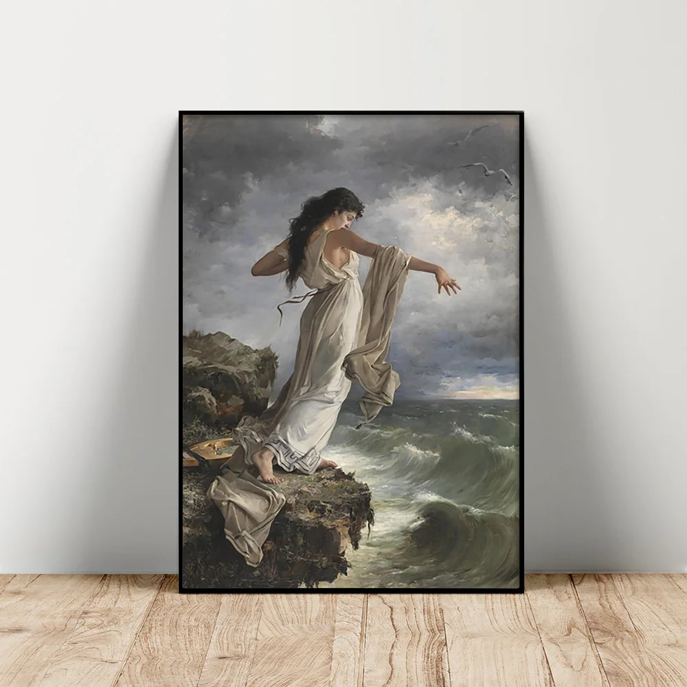 

Miguel Carbonell Selva Print Art Poster Death At Sunset For Sappho Canvas Painting Decor Wall Picture