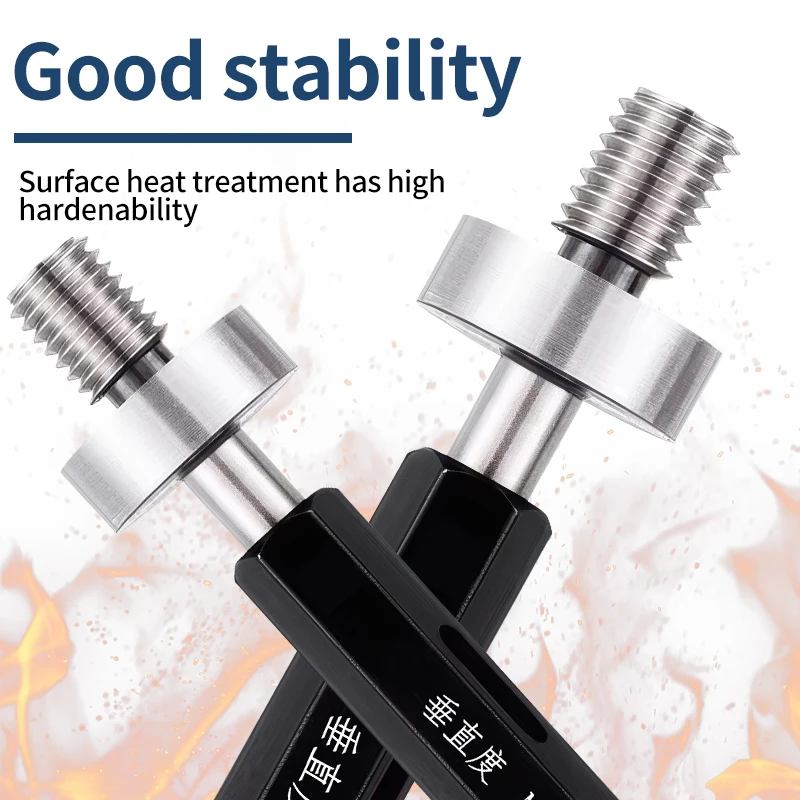 1PCS Perpendicularity Thread Plug Gauge M2.5 M3 M4 M5 M6 M8 M10 M12 M14 M16 M18 M20 M22 Concentricity Gauge 6H Measure Tool