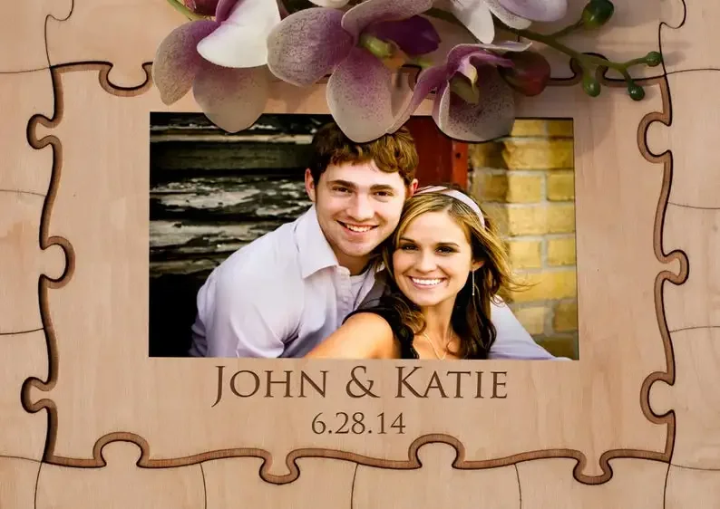 

Деревянная фотоголоволомка на заказ, гостевая книга, элегантная коробка, уникальная коробка, альтернативная гостевая книга, свадебная гостевая книга-головоломка