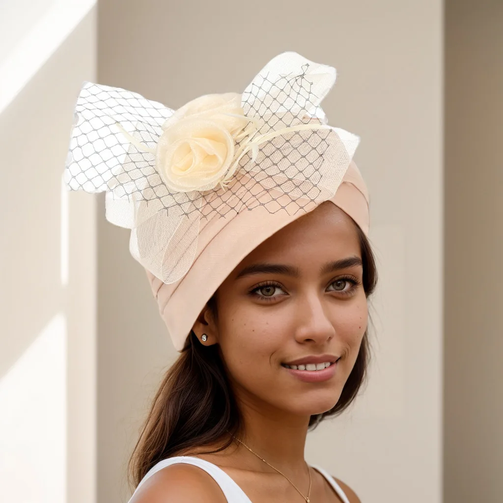 

Африканский женский головной убор с автогелем, большой цветочный тюрбан, химиотерапия, мусульманский хиджаб, капот от выпадения волос, головной платок, свадебная повязка на голову, шарф, шляпа