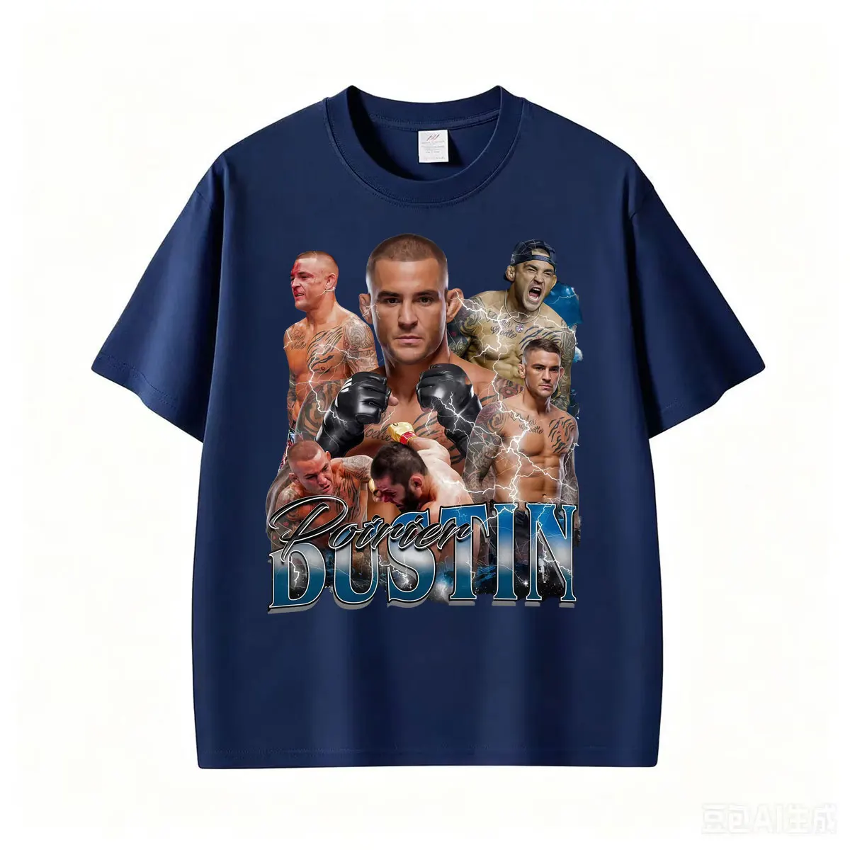 Dustin Poirier The Diamond Vintage Graphic T-shirt Men's Clothing Fashion Classic Gothic T Shirts Summer Tops Oversized T-shirts