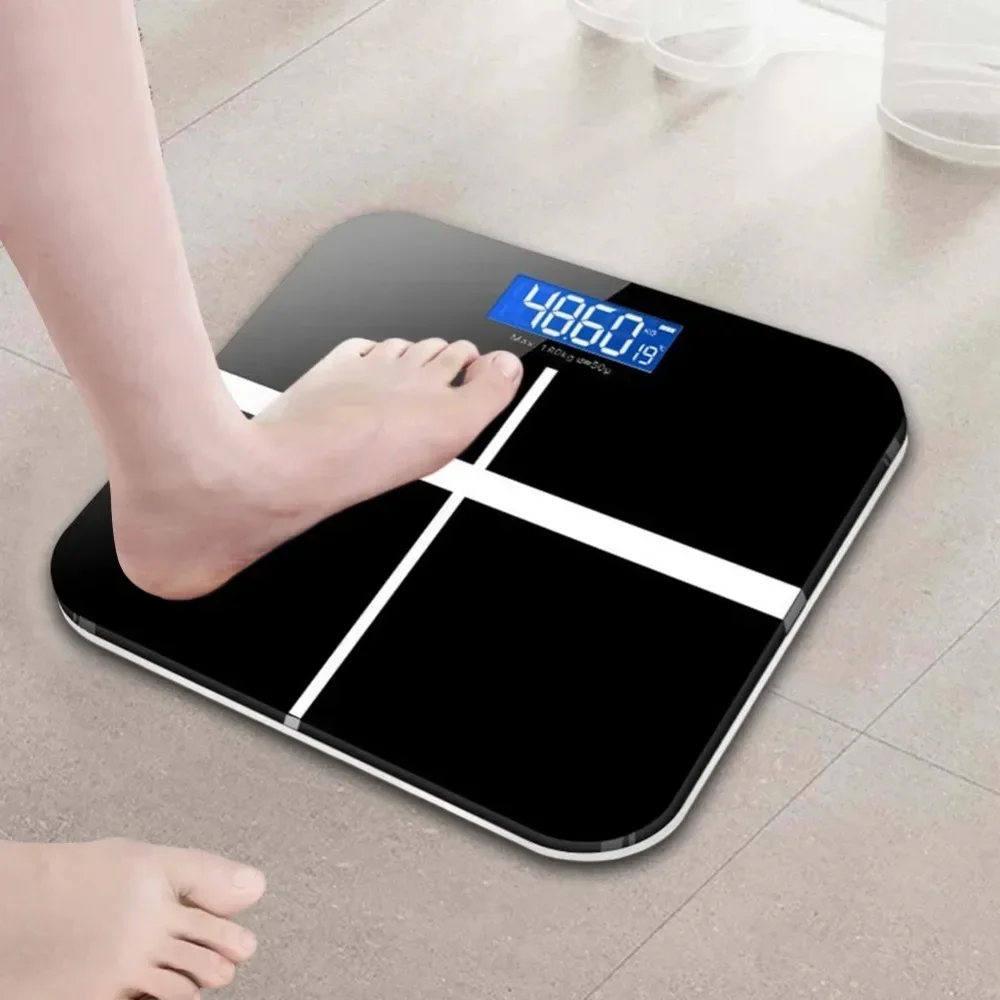 LED Display Weight Loss Weighing Device Smart Body Weight Scale USB Charging Precision Electronic Scale for Home Office Adult