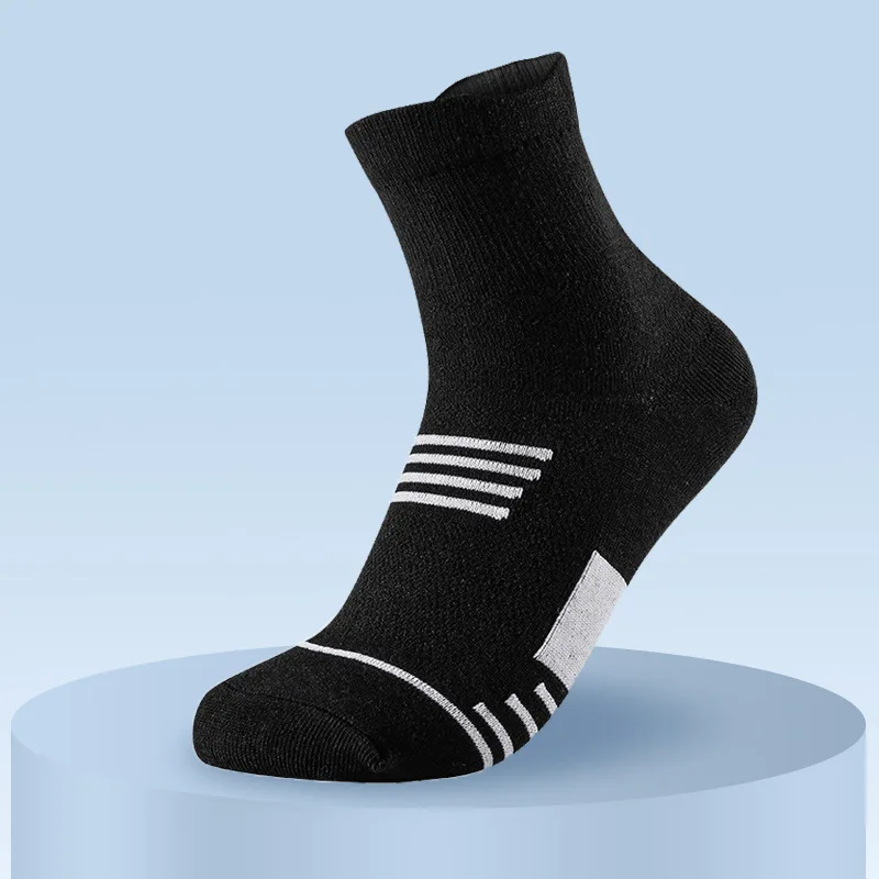 3 paia/lotto calze da uomo calze a compressione calze da ciclismo sportive da basket traspiranti traspiranti tubo elastico alto Sox