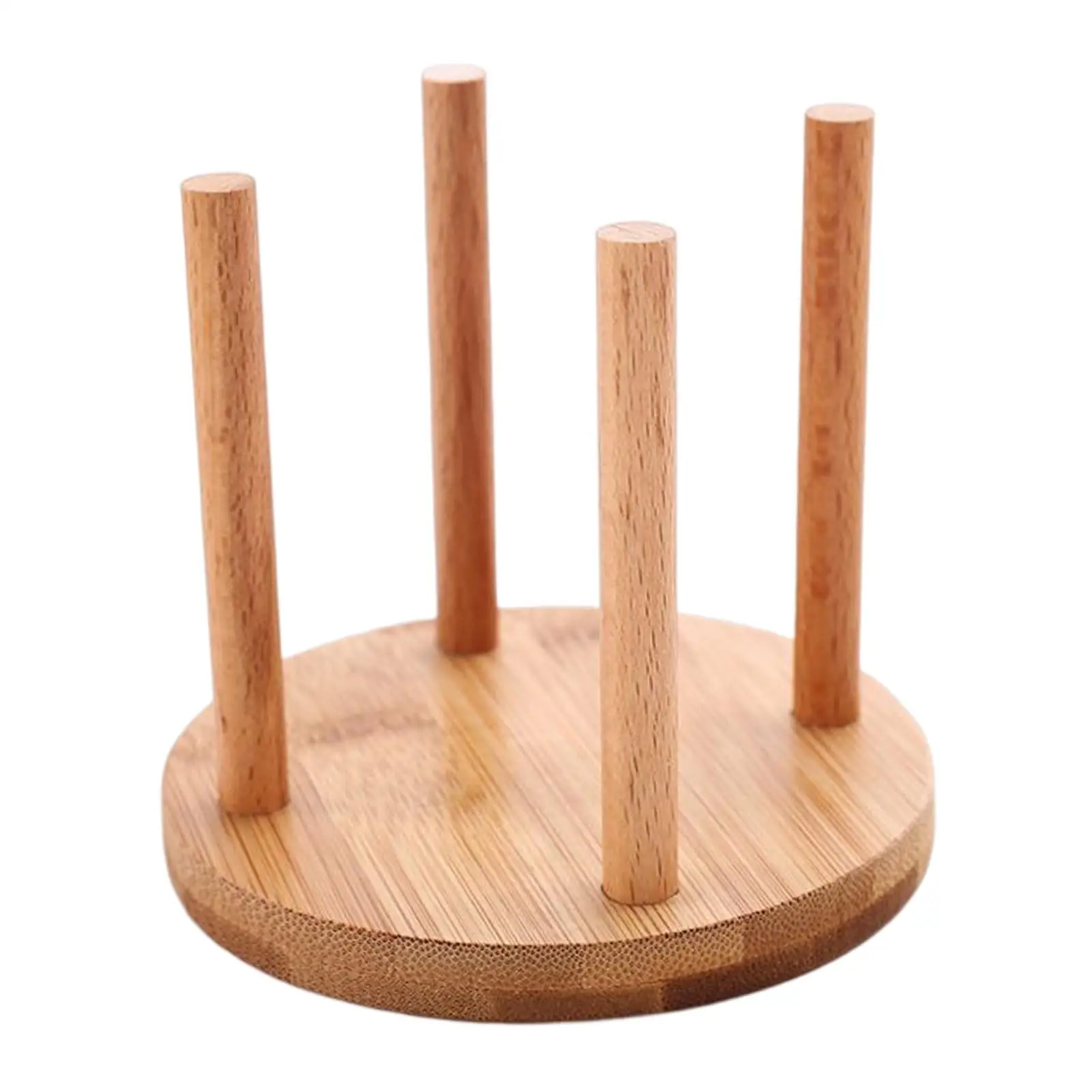 Household Wooden Cups Holder Stand Portable Cup Dispenser for Party Bar Coffee Station Easy Clean Storage Rack