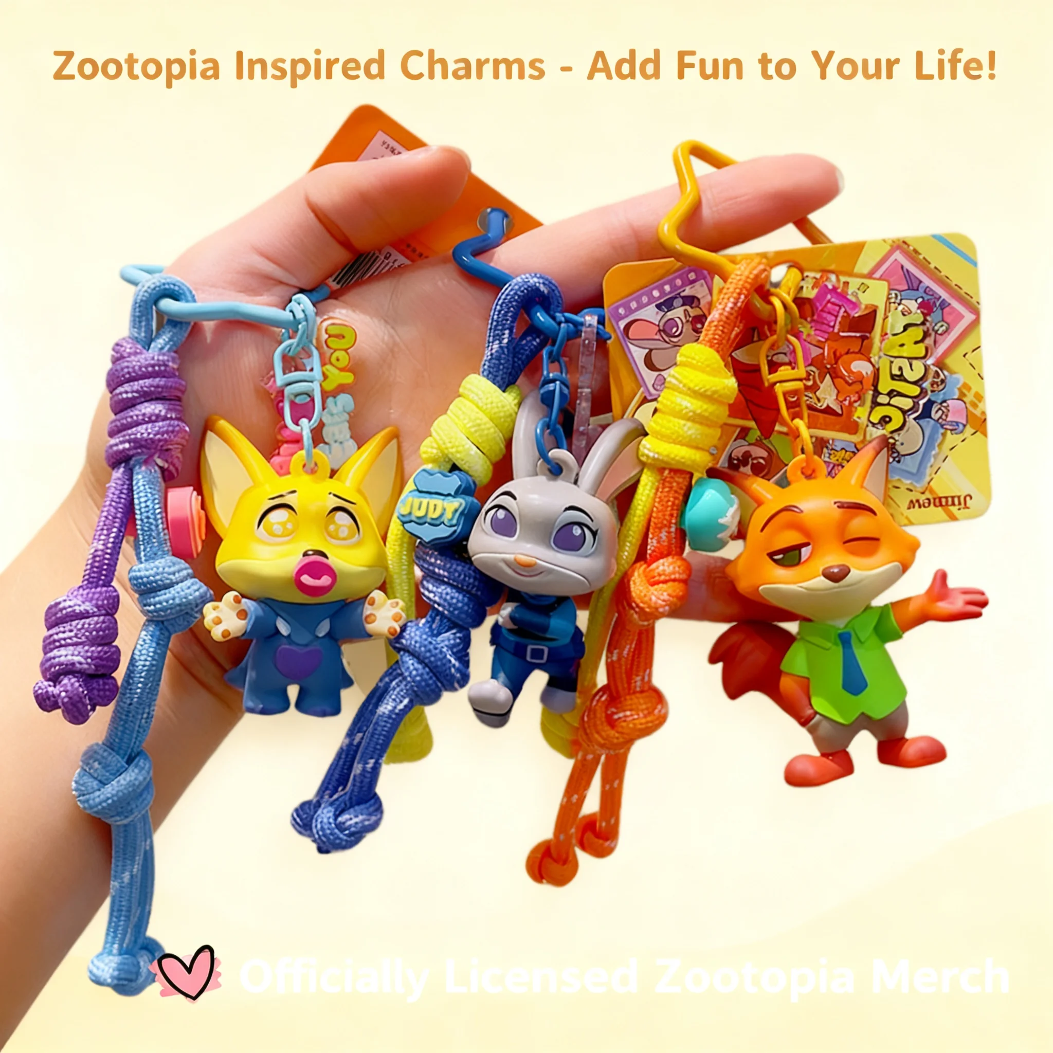 

Брелок Zootopia Джуди и Ник, мультяшный брелок, популярный IP-брелок, подвеска для сумки, аксессуары, милый брелок-животное, подарок для детей