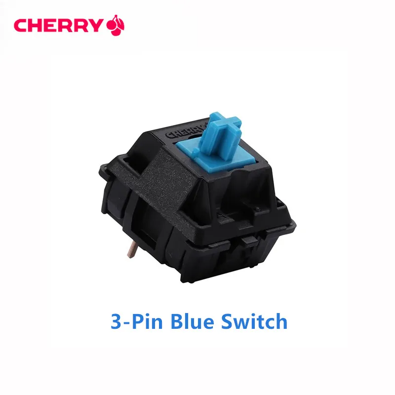 Original Deutschland Cherry MX mechanische Tastaturschalter Silber Rot Schwarz Blau Braun Linear Tactile Clear RGB Schalter 3-Pin Welle