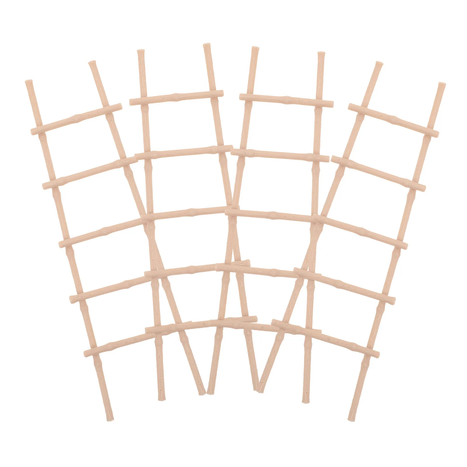 4Pcs Mini Ladder Realistic Miniature Step Staircase for Creative Dollhouse Scene Decoration Straight Ladder Dollhouse Stairs