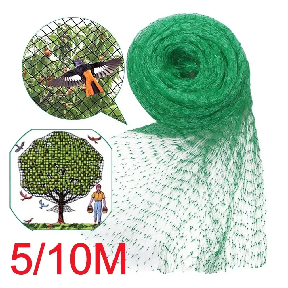 5/10m Garden Plant Netting Anti Bird Netting Poultry Trellis Netting for Protecting Vegetables Fruits and Plants From Birds