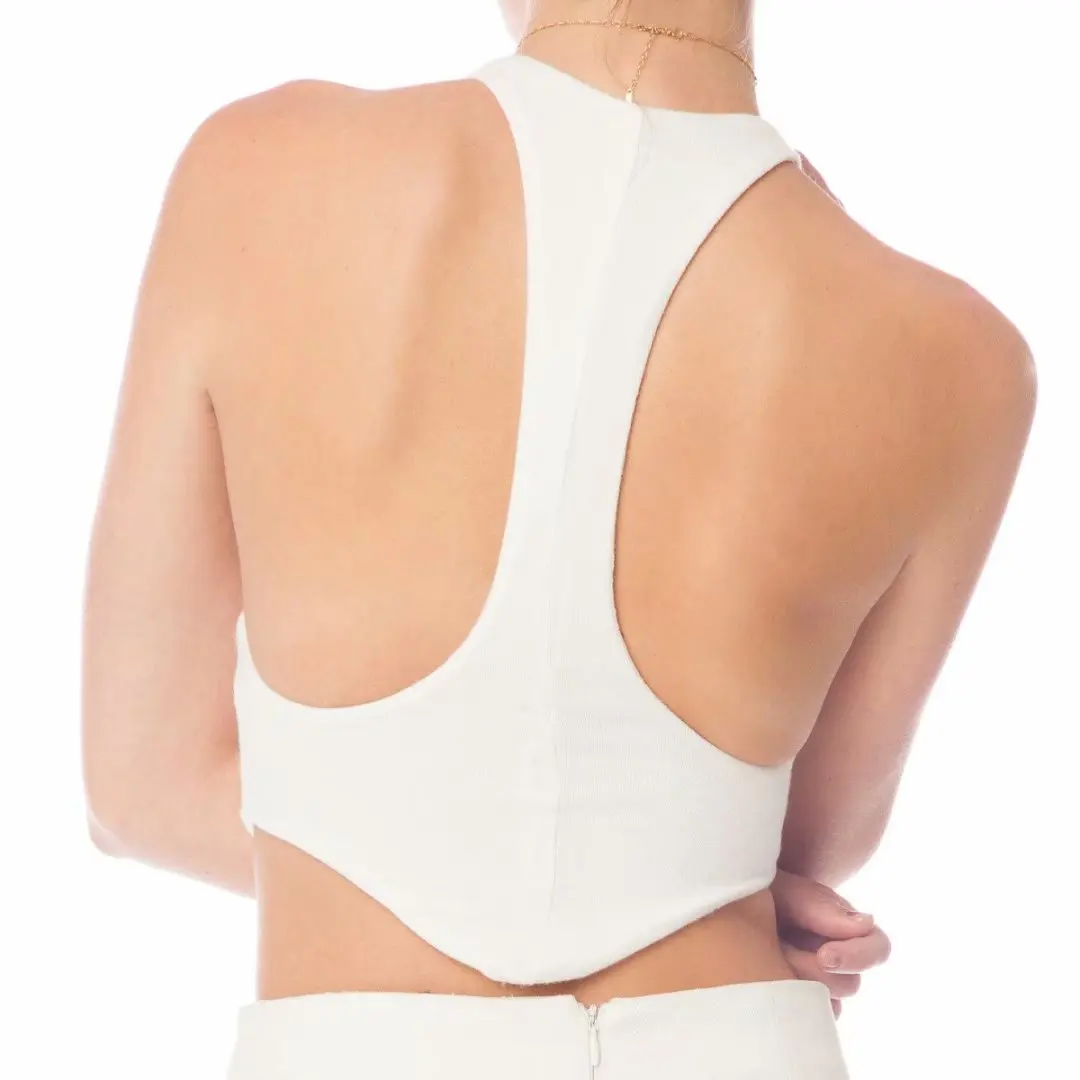 Faionable ort colheita topo colete feminino strapl barriga baring verão rua sle casual topo para blogueiros na moda 208 primavera