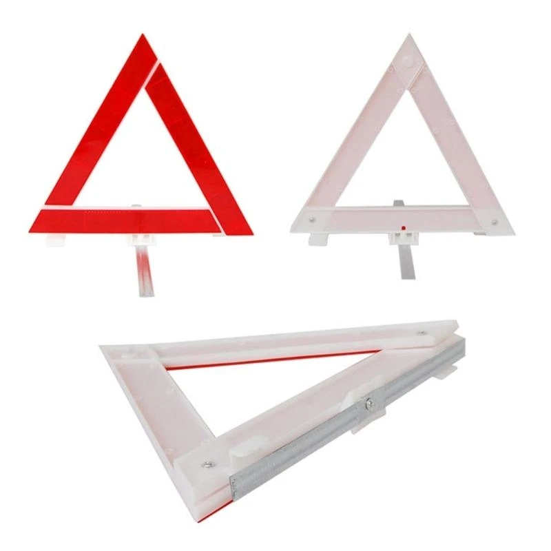 Triangle Reflective Warning Sign Foldable Red Car Hazard Breakdown Warning Stand