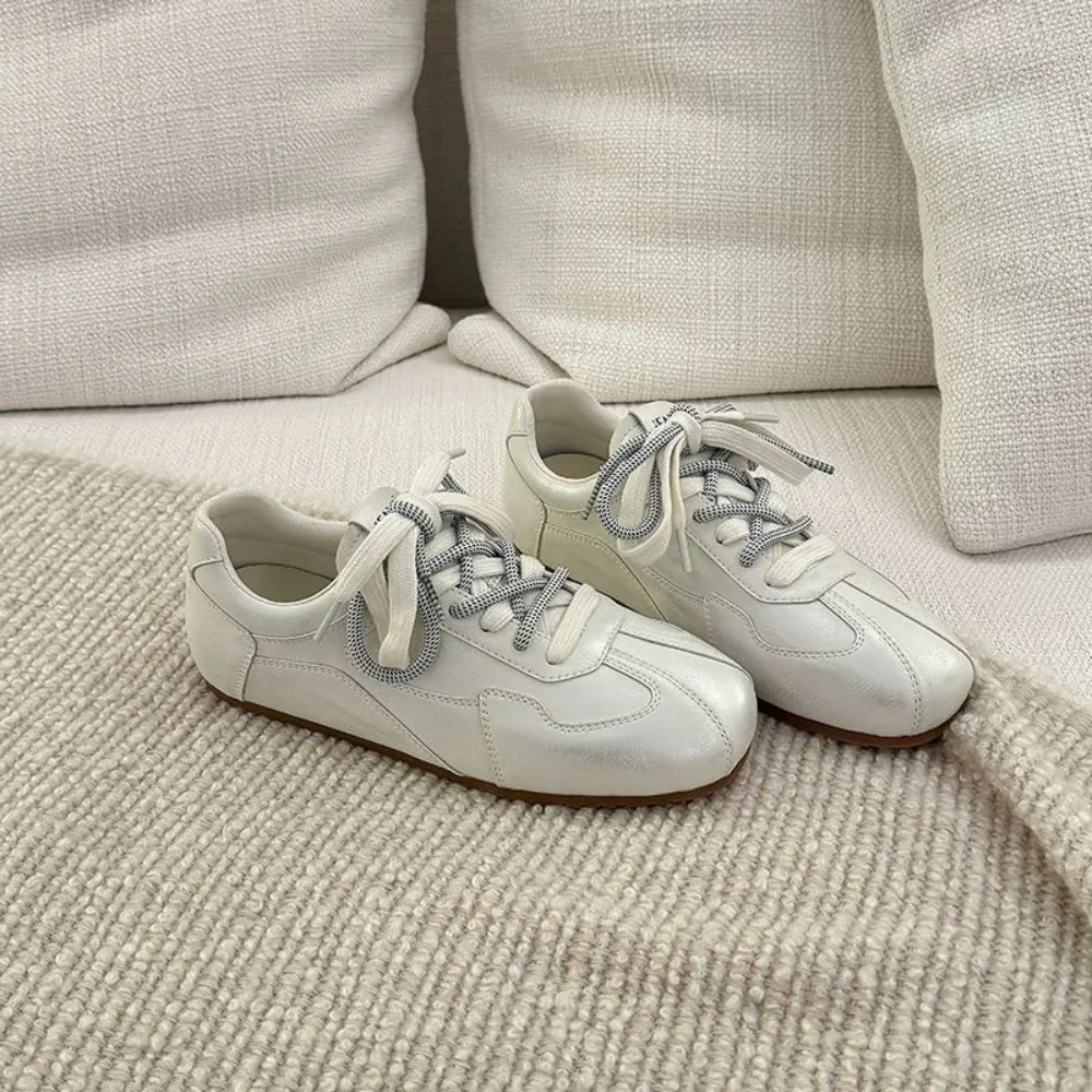 Frauen Wohnungen Schuhe Neue Herbst Leder Schuhe Damen Moral Training Schuhe Casual Flache Schuhe Frauen Weiche Sohle zapatos de mujer