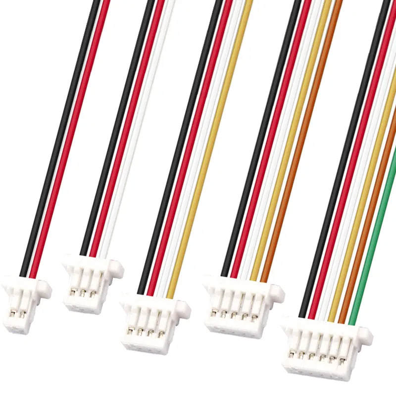 10PCS SH1.0mm Pitch Terminal Wire Set 2P/3P/4P/5P/6P/7P/8P Electronic Wire Ribbon Cable Connectors for Electrical Engineering