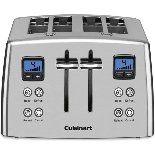 Cuisinart CPT-435P1 4-Slice Countdown Motorized Toaster, Stainless Steel