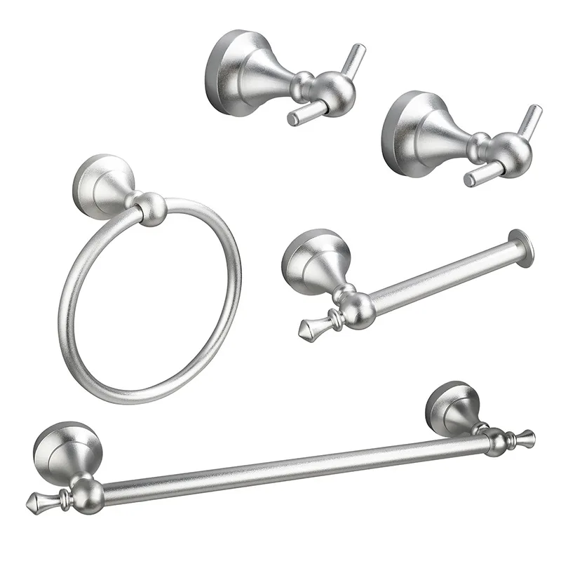 Bad Hardware Set Matte Schwarz Handtuch Bars Wc Papier Halter Handtuch Ringe Robe Handtuch Haken