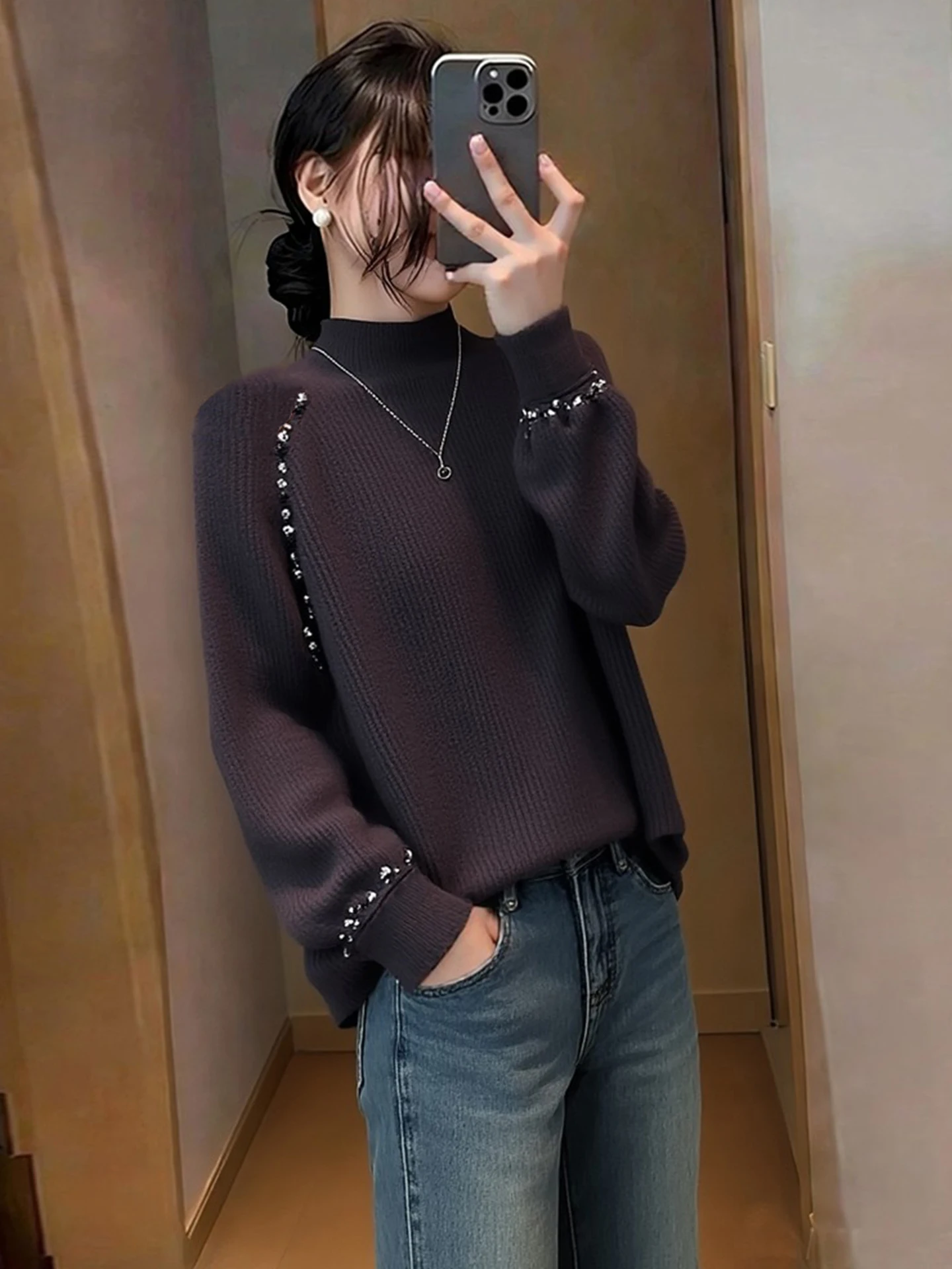 Suéter Tricotado Chic com Péro - Embellish Knit avaliação e preço