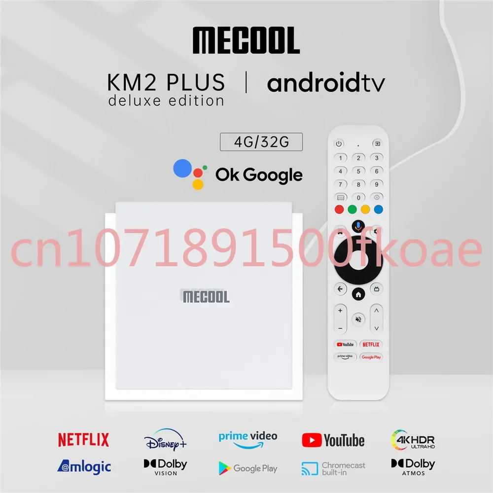 Km2 Plus Deluxe TV Box Intelligent Voice TV Box Android 11 Dual-Band WiFi