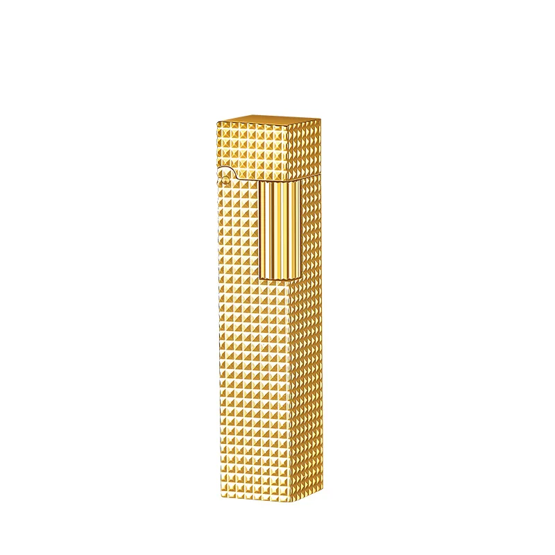 Derui Narrow Edition Mini Kerosene Lighter Metal Loud Voice Sideslip Grinding Wheel Ignition Smoking Accessories Gadgets For Men - Image 5