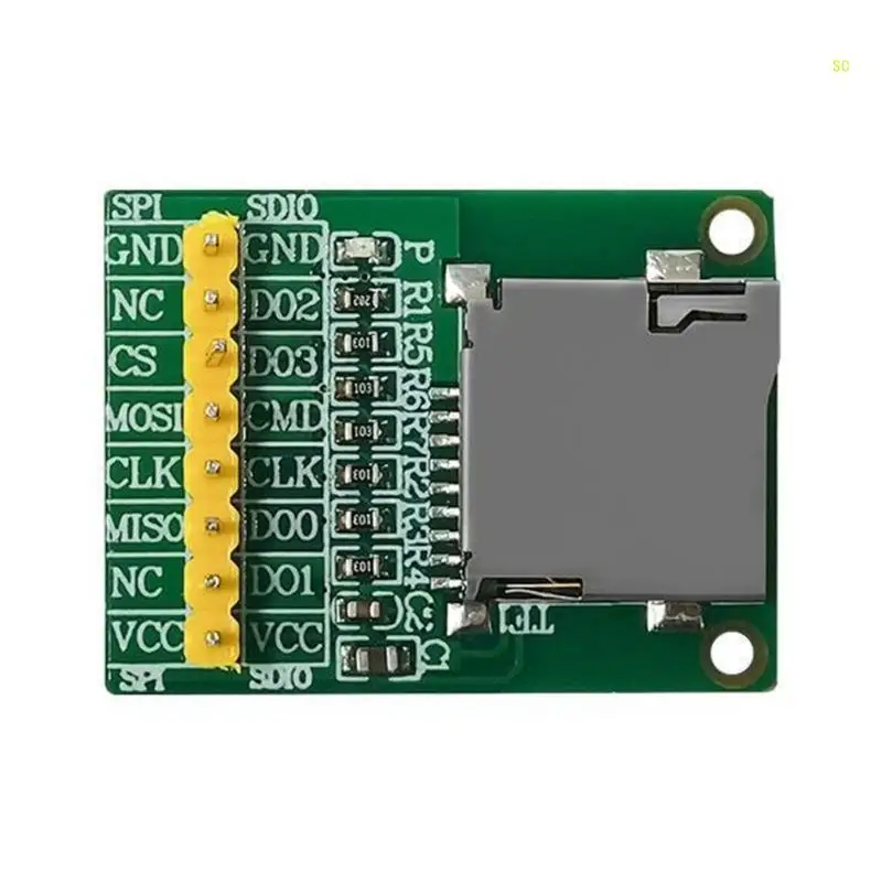 Penyimpanan Memori Papan Ekspansi Modul Kartu Mini Antarmuka SDIO 3.5V/5V Dropship