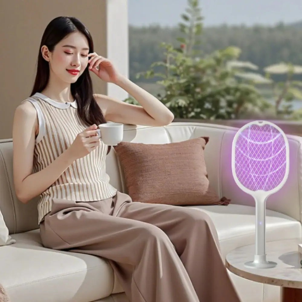 

Insect Killer Foldable Electric Mosquito Swatter Rechargeable Portable Mosquito-killing Swatter UV Light Fly Swatter Trap Garden