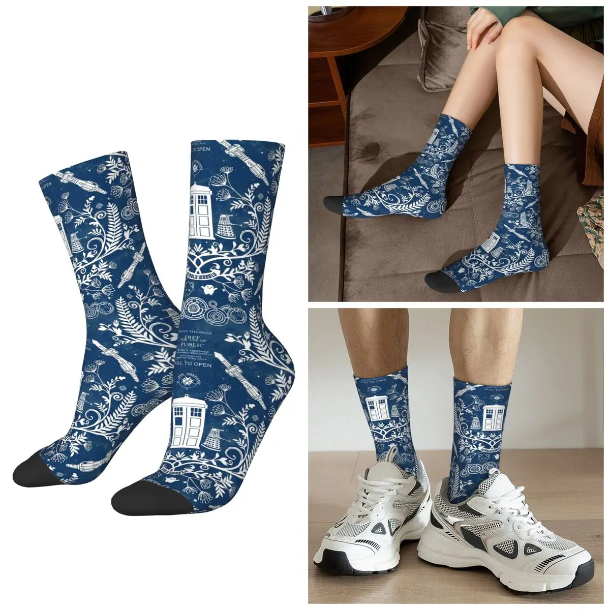 

Носки All Seasons Who Damask, носки в стиле Харадзюку, супер мягкие чулки для мужчин и женщин, подарки