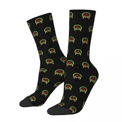 Casual Super Metroid Giant Metroid Skateboard Socks Game Polyester Long Socks for Unisex Sweat Absorbing