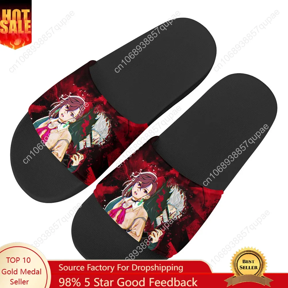 Zapatillas Dandadan, Zapatillas de casa con bonitos dibujos de Anime, hombres, mujeres, adolescentes, sandalias de playa para piscina, zapatillas de verano hechas a medida a la moda