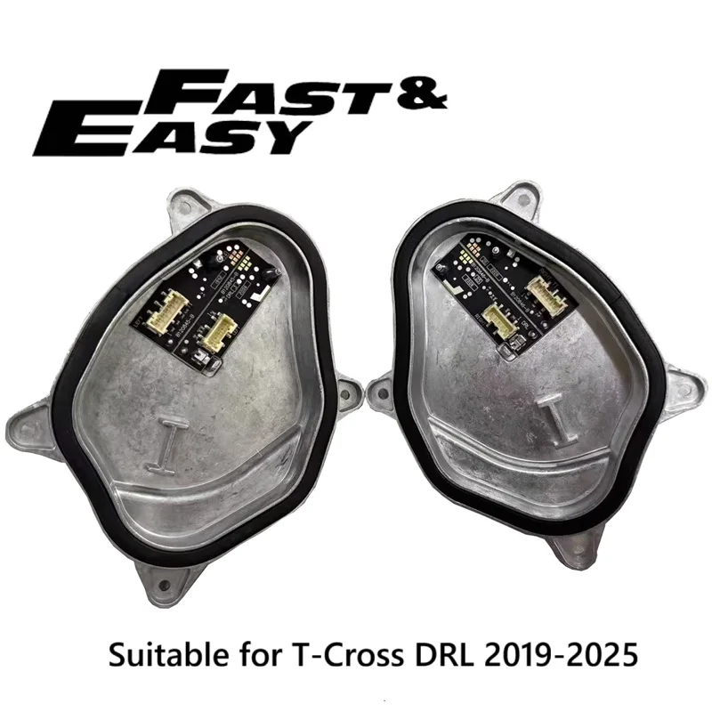 Aftermarket new 2GM 998 478 2GM 998 479 LED Angel Eyes DRL daytime running light module for VW T-Cross L426552 L426553 2019-