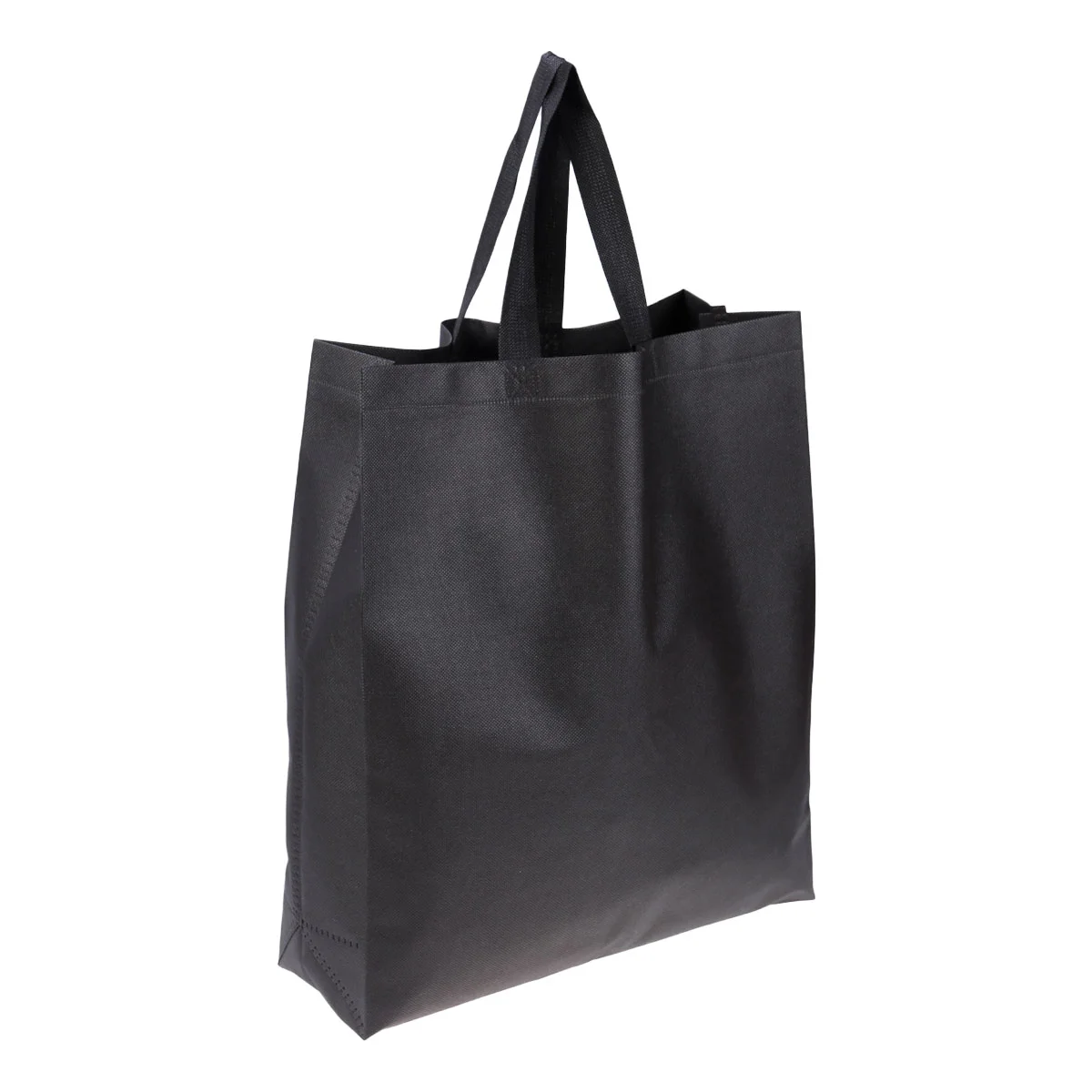 

4 Pcs Grocery Bag Folding Pouch Foldable Shopping Bags Hot Pressing Black Handbag