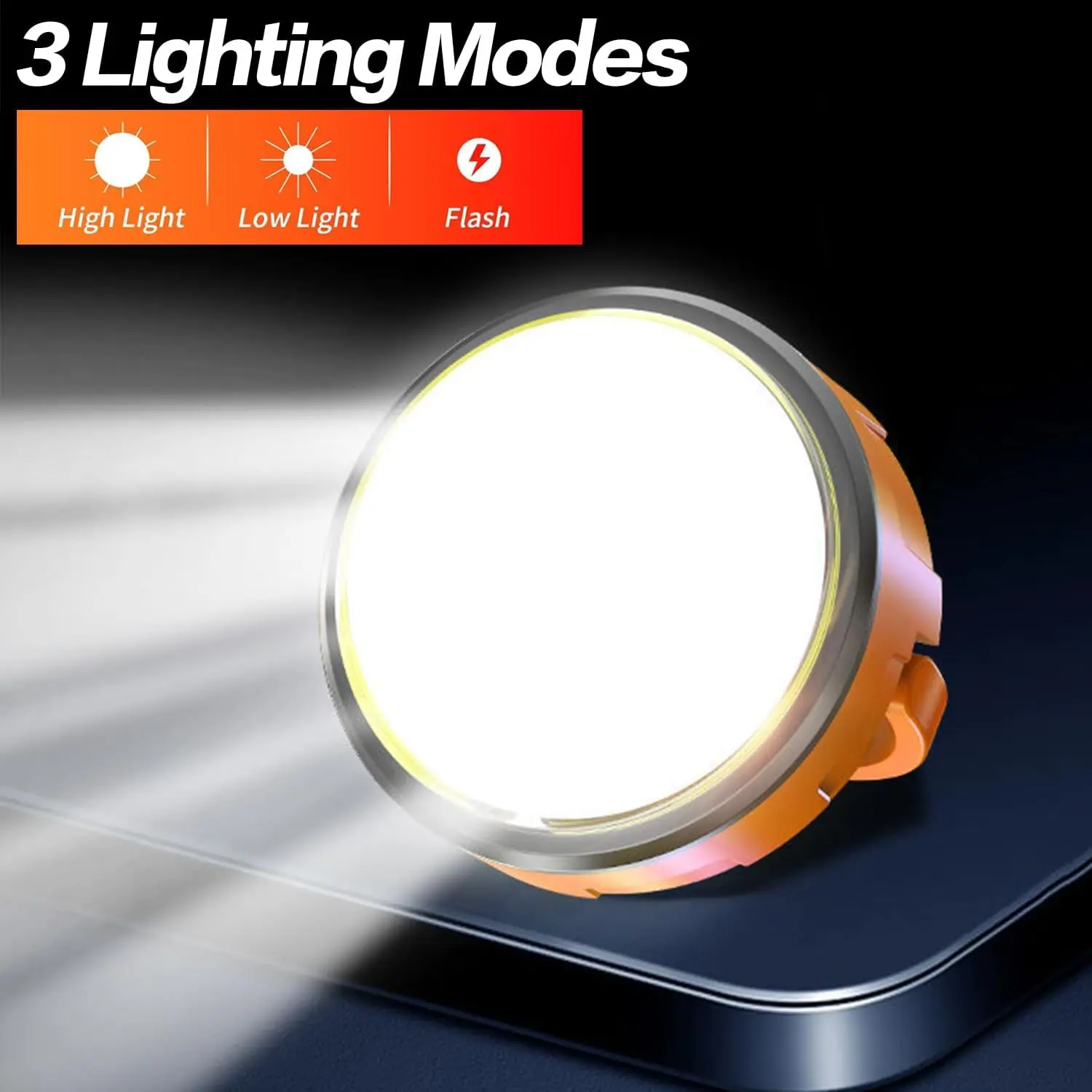 

Magnetic COB Work Light Mini Caming Tent Lamp with Hanging Hook 3 Mode Night Light Rechargeable Portable Lamp Outdoor Emergency