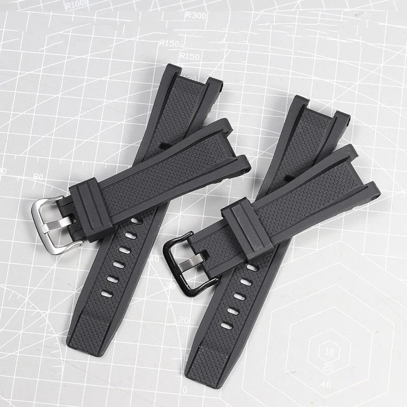 Silicone Rubber bracelet for casio GST210 GST-W110/S130/B100/S100G/S110/410 watch strap high quality watchband wristwatches band