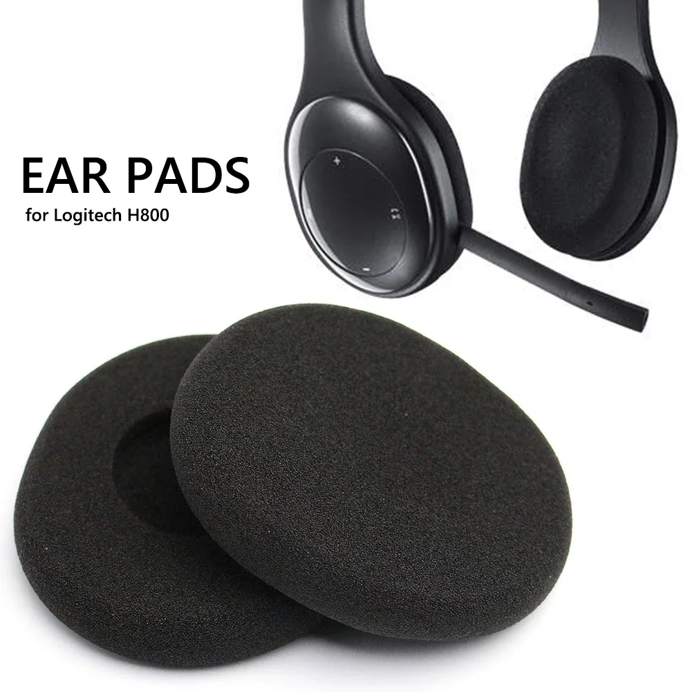 Headset Upgrade Audio Quality With 2 Pieces Foam Ear Pad Cushion Replacements for Logitech H800 Wireless Headset