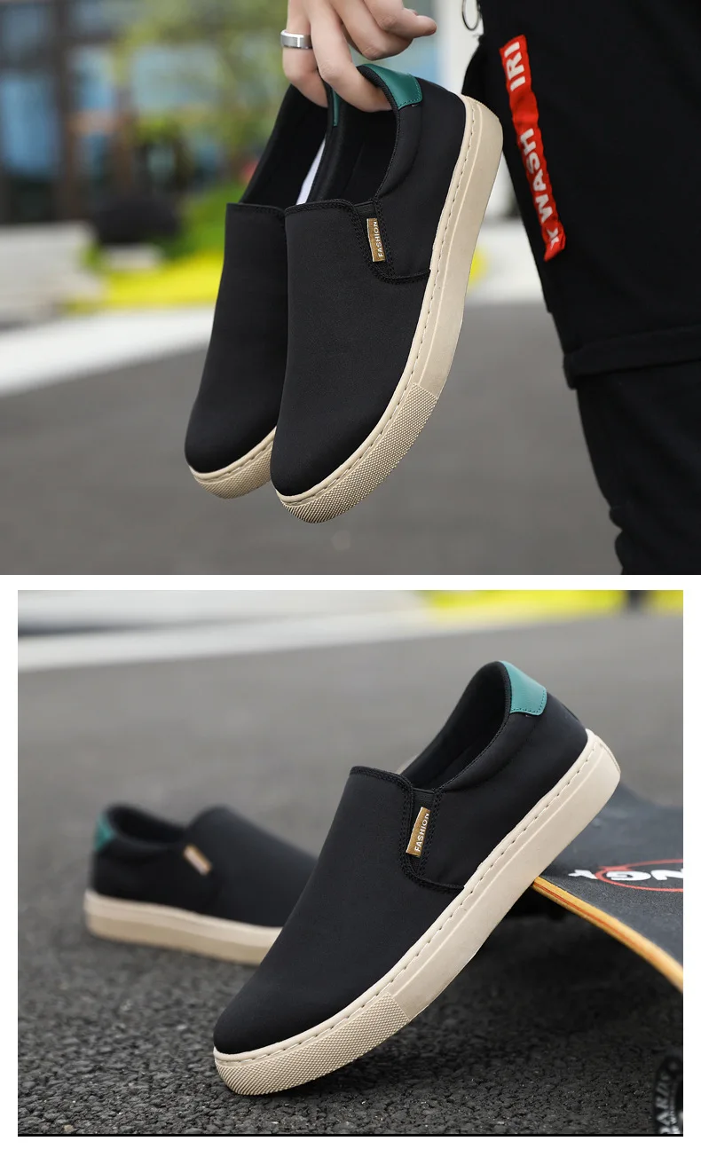 Neue weiße Slip-On-Leinenschuhe für Herren, vulkanisierte Sneakers, Studenten- und Jungen-Loafer, Espadrilles, lässige Herren-Fahr- und Golfschuhe, Größe 47 48. – Detail 6