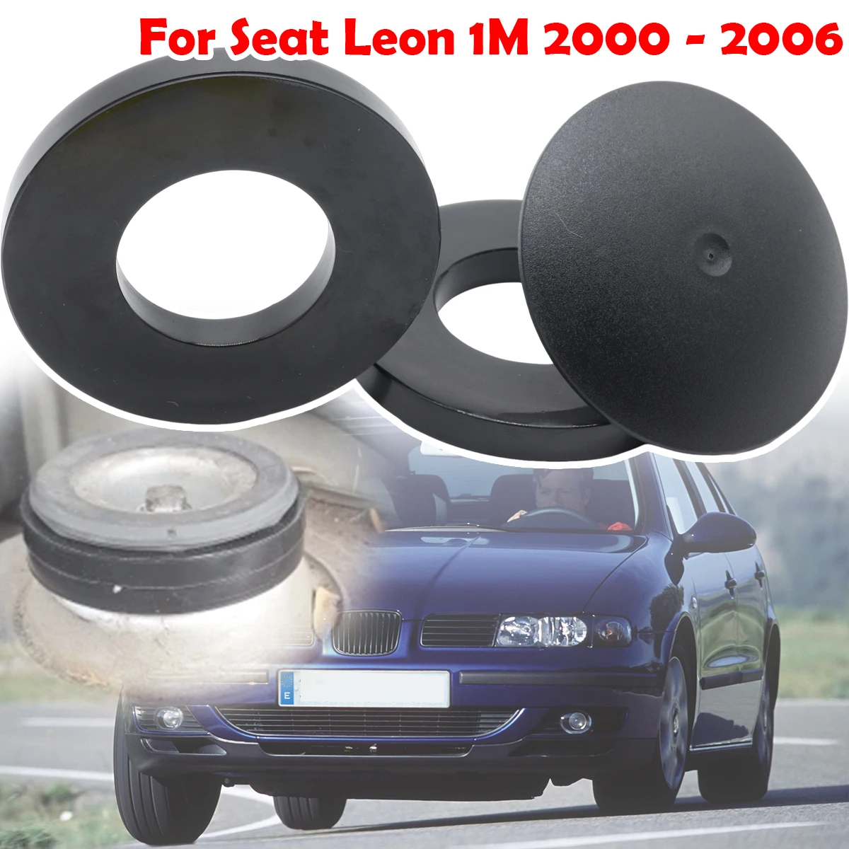 

For Seat Leon 1M 2000 - 2006 Front Suspension Shock Absorber Mount Cover Cap Strut Top Mount Rubber Ring Bushing Car Accessories