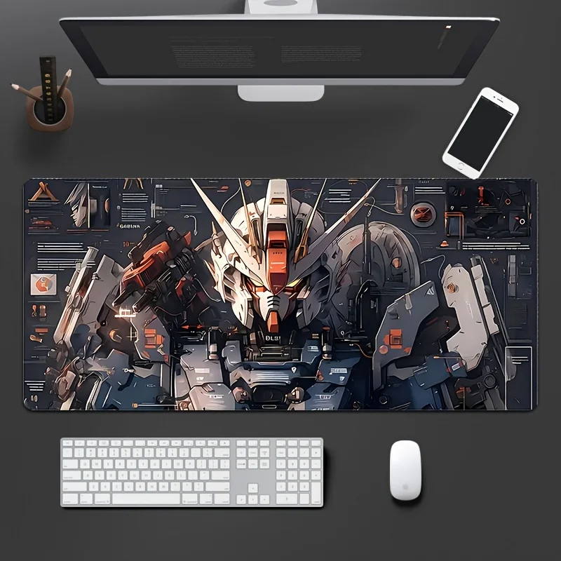 

Large gaming Mouse Pad with HD Robot Design Durable Stitched Edges for Home Office Use Gift for Gamers Anti-Slip desk pad carpat