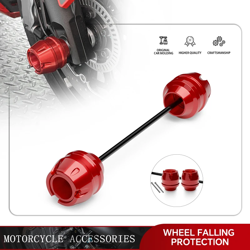 NEW tmax Falling Protector For TMAX500 2008-2011 TMAX530 2012-2016 Motorcycle Front & Rear Wheel Axle Fork Crash Sliders Pad