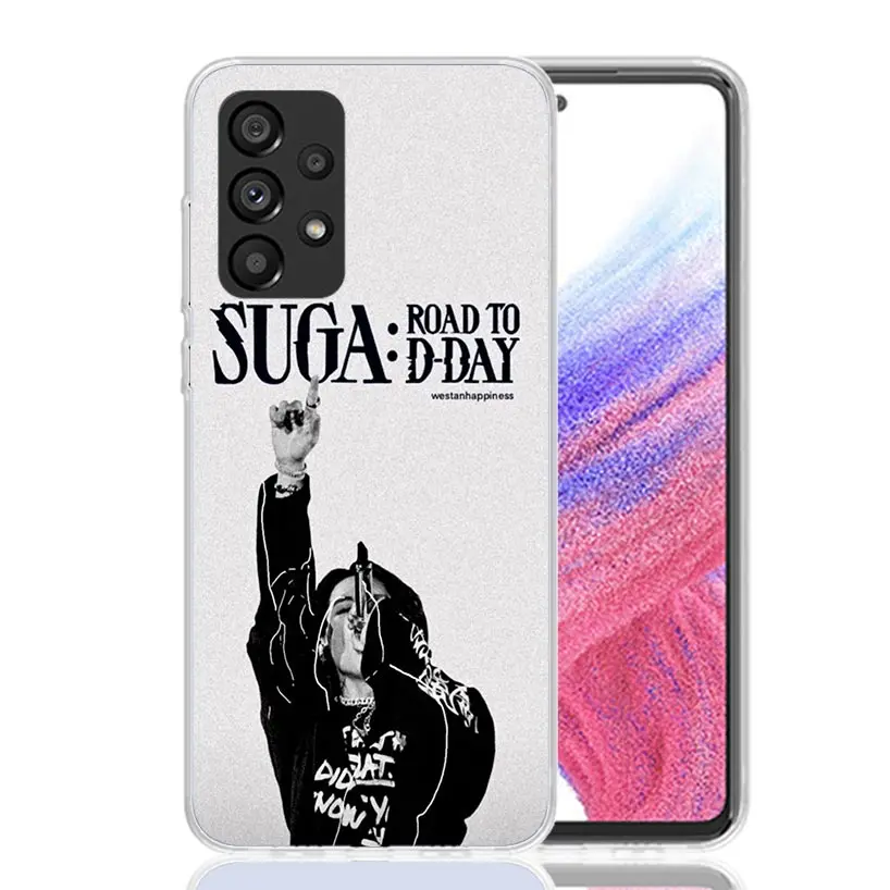 SUGA D-DAYs Phone Case For Samsung Galaxy A14 A15 A13 A12 A54 A55 A53 A52 A04S A24 A25 A23 A22 A34 A35 A33 A32 A03S A02S