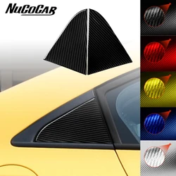 For Chevrolet Cruze 2009-2015 Carbon Fiber Rear Window Triangle Glass Panel Cover Car Exterior Accessories Decorative Stickers