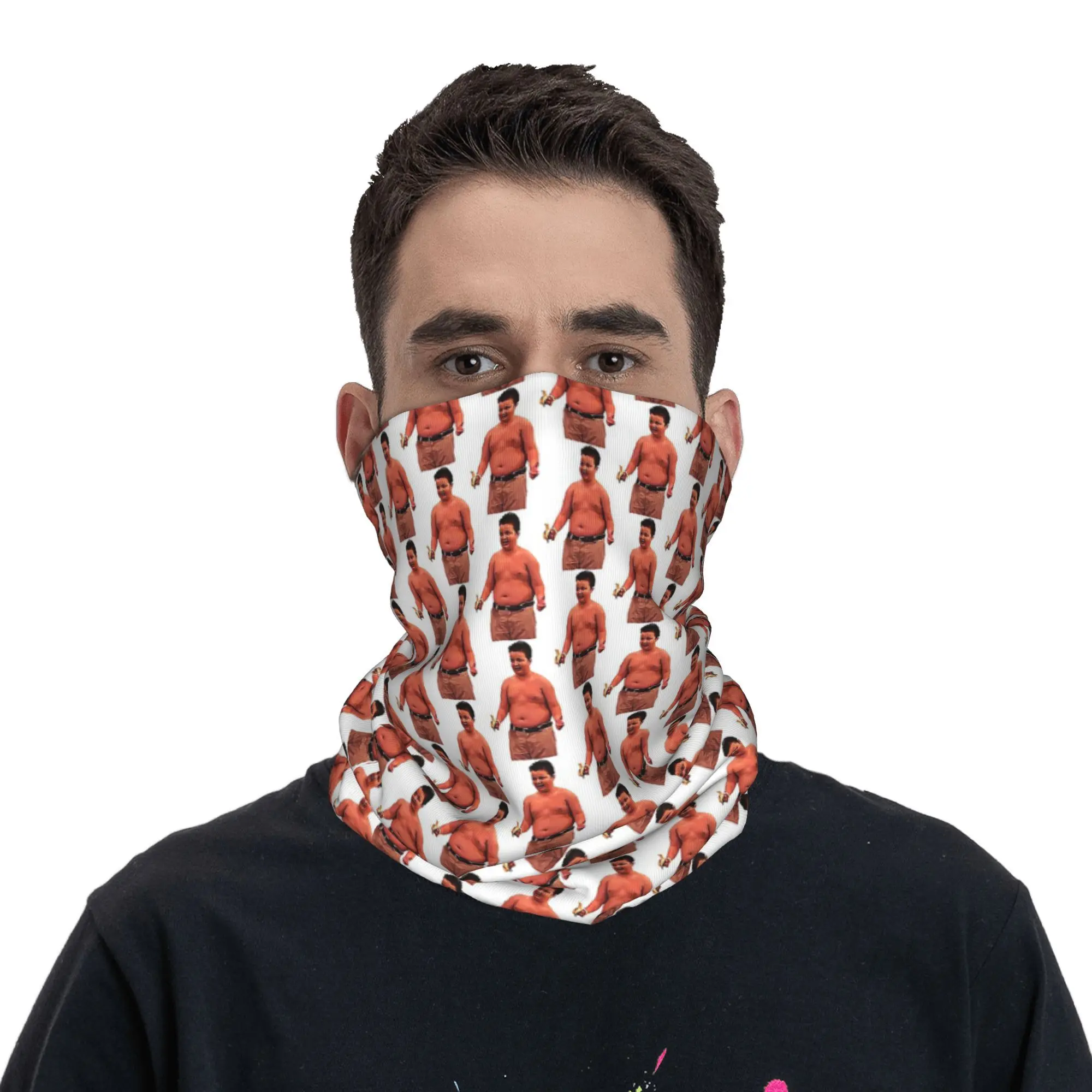 Gibby จาก iCarly ผ้าพันคอคอ Gaiter พิมพ์ผ้าพันคอมัลติฟังก์ชั่เดินป่าตกปลาสําหรับผู้ชายผู้หญิงผู้ใหญ่ Windproof