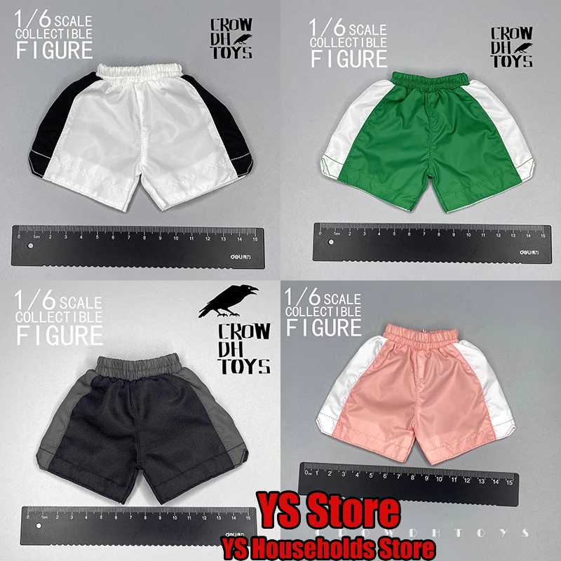 

1/6 Man Soldier Loose Sport Shorts Boxing Spliced Color Design Short Pants Accessory For 12" Man Female Action Figure Body