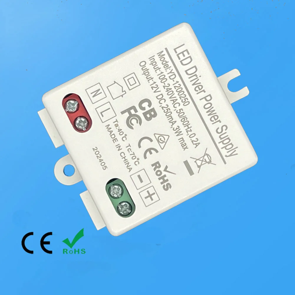 DC12V 3W Drive Power Supply Constant Voltage LED Power Supply AC To DC DC Output  For Test Measurement Tool Accessory