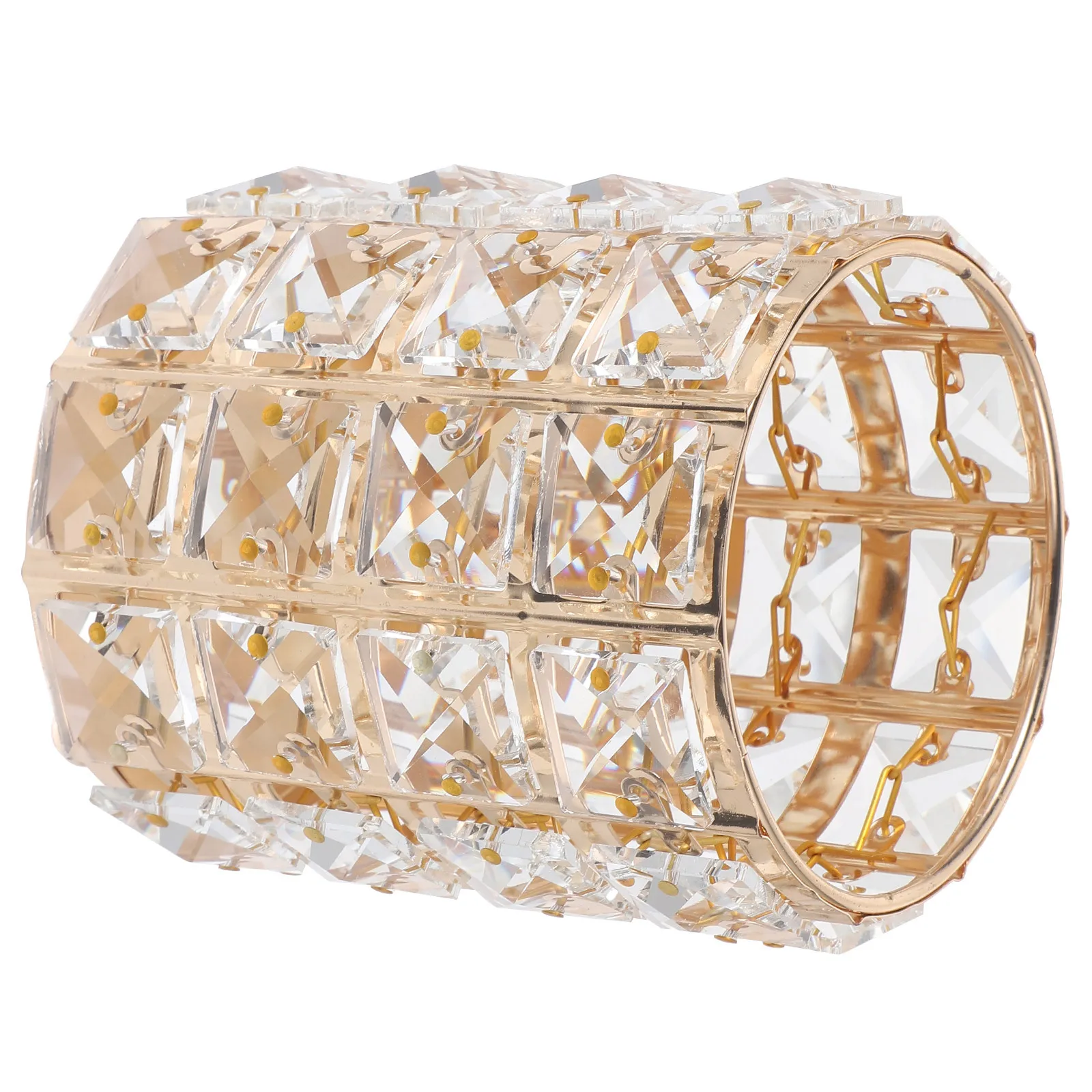 

1Pcs Crystal Pen Holder Golden Desktop Organizer Storage Container Makeup Brush Holder for Stationery Pen Storage Container