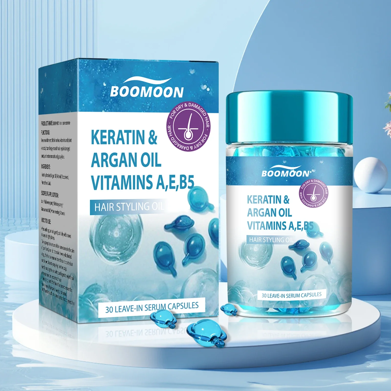 Pílulas essência cuidados com o cabelo cápsulas secura do cabelo pontas divididas tratamento reparação óleo hidratante suavização danificada nutrição cabelo