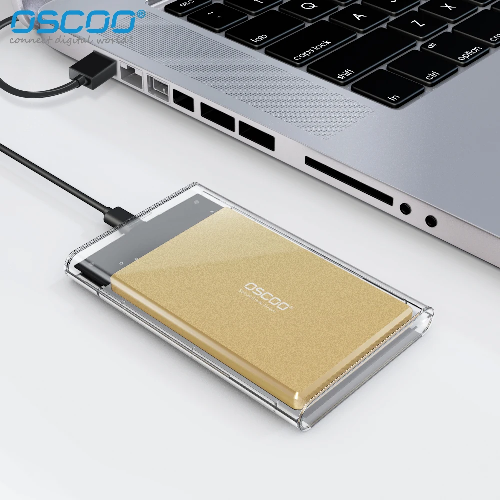 OSCOO USB Hard Drive Box 3.0 HDD Enclosure 2.5inch Serial Port SATA SSD Hard Drive Case Mobile External nvme Usb Adapter