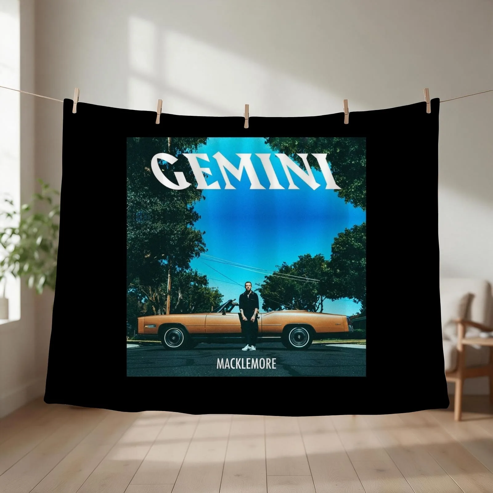 Macklemore & Ryan Lewis gemini Throw Blanket couch cozy soft plush fuzzy picnic outdoor blanket