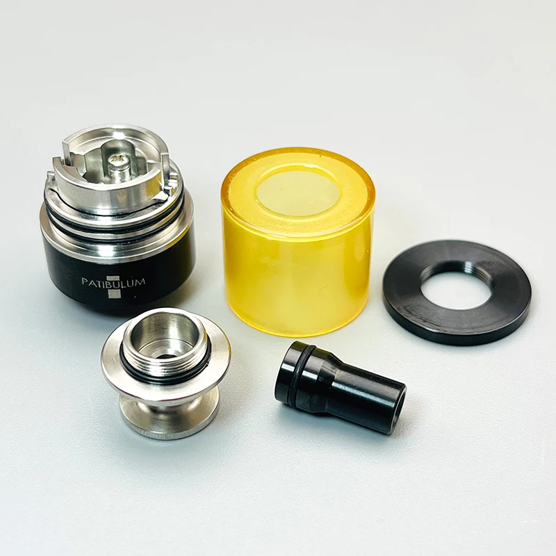 DSX vape Patibulum uwolniony MTL Atomizer do tanku RTA 316ss 22mm 3.5ml pojedyncza cewka dopływ powietrza regulowany Vape parownik