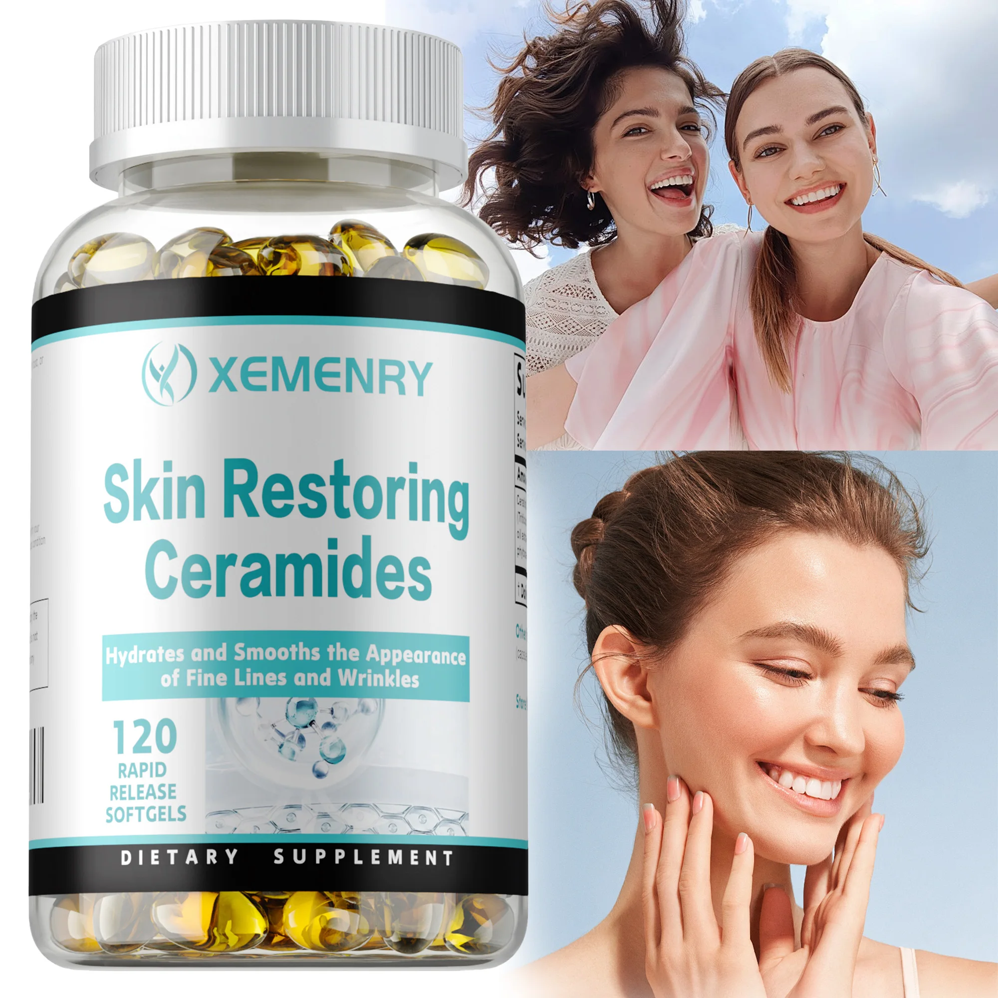 

Skin Restoring Ceramides - Anti-aging, Protect & Repair Cells, Reduces Fine Lines and Wrinkles, Brightens Skin Tone