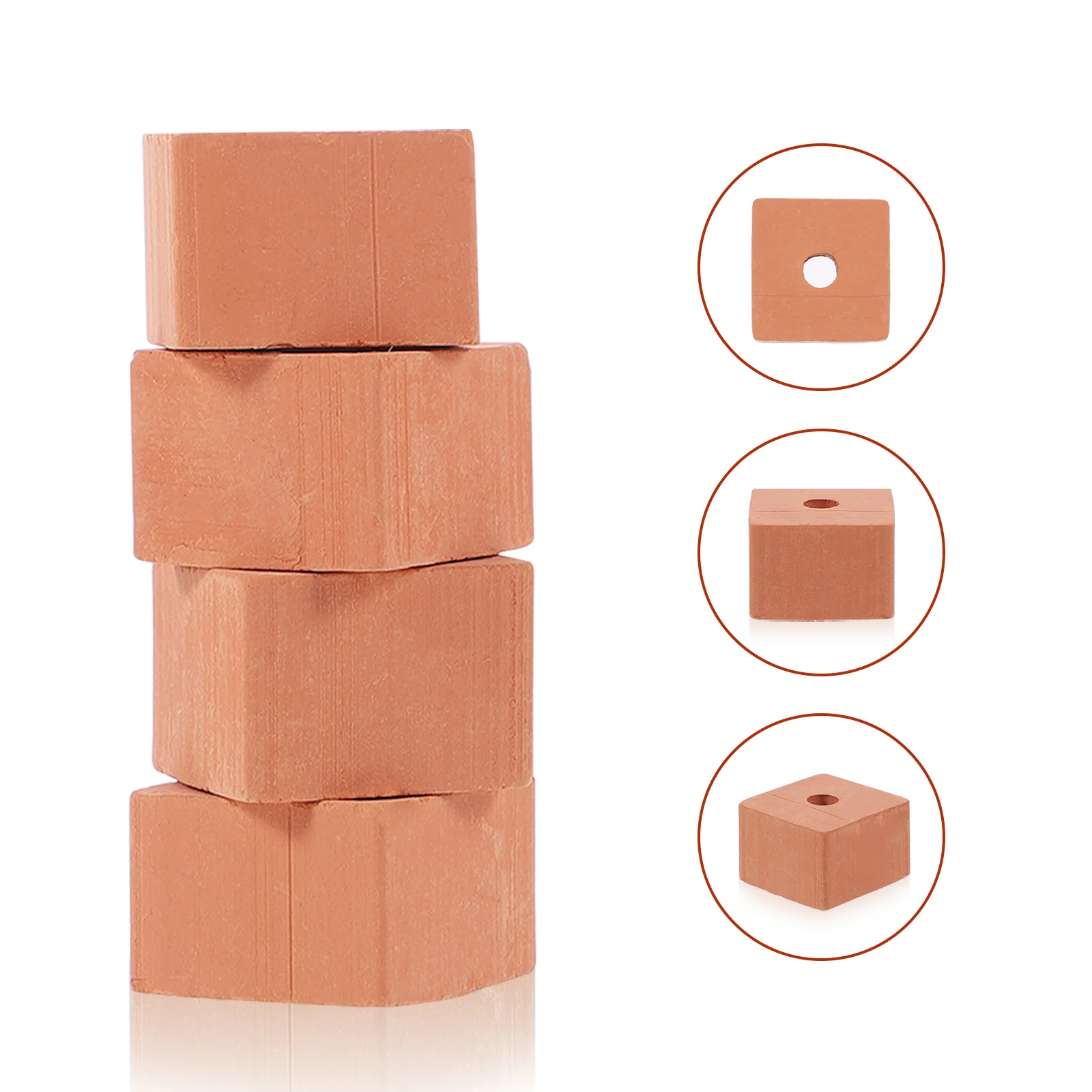 

20Pcs Mini Bricks DIY Building Kit for Architectural Models Fairy Garden Wall Decor Sand Table Scene Craft Projects