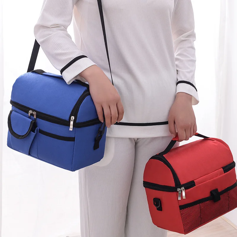 Women's Thermal Lunch Bag Fashion Large-Capacity Waterproof Women Men Work Picnic Dinner Tote Box Food Cooler Storage Handbags