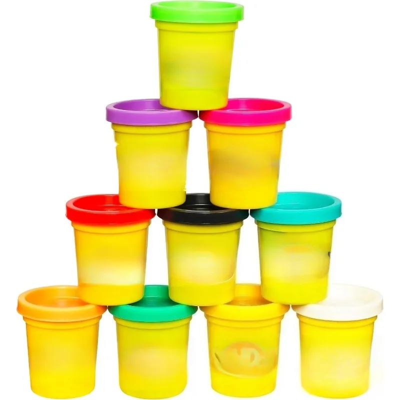 10-Pack Clay Case dengan Berbagai Warna Tidak Beracun 2 Oz. Hadiah Sekolah, Hadiah Acara, & Souvenir Pesta, Mainan Prasekolah untuk Anak Usia 2+